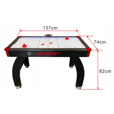 STÓŁ CYMBERGAJ HOKEJ AIR HOCKEY DUŻY LICZNIK PODŚWIETLENIE