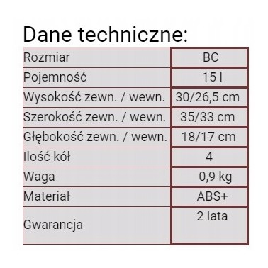 402, Pojemny kuferek Wings BC, Dark green