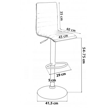 Hoker regulowany Estero czarny Eco