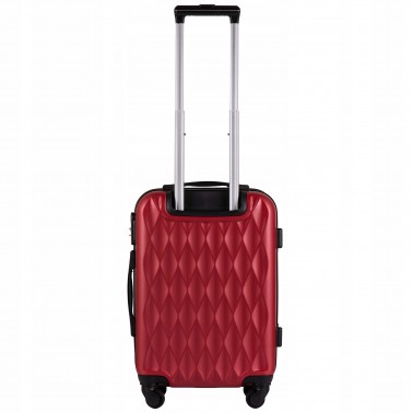 Walizka twarda kabinowa Wings ABS TD190 S D.RED 38 l