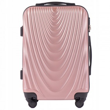 Walizka twarda kabinowa mała Wings ABS 304 XS ROSE GOLD 28 l