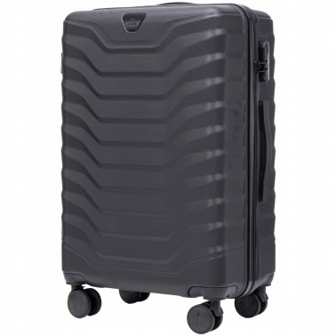 Wings Walizka twarda średnia ABS PEA01-M-BLACK 63 l