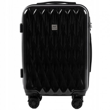 Walizka twarda kabinowa Wings poliwęglan PC190 S BLACK