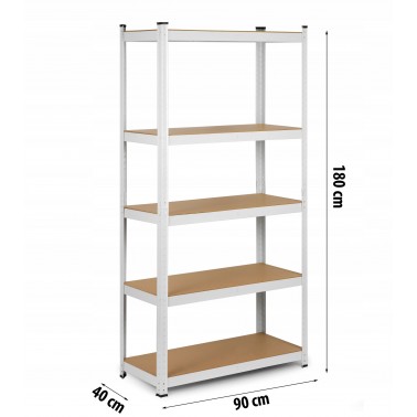 Regał metalowy magazynowy 180 x 90 x 40 Humberg 4846 mocny