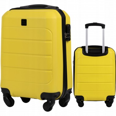 Wings Walizka twarda kabinowa mała ABS GAN01-XS-YELLOW 28 l