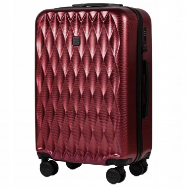 Walizka twarda średnia Wings poliwęglan PC190 M WINE RED