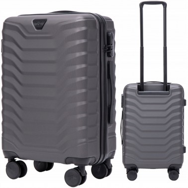 Wings Walizka twarda kabinowa ABS PEA01-S-D.GREY 38 l