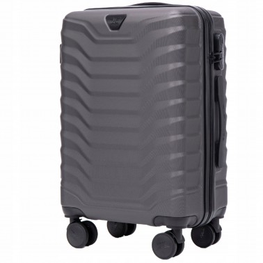 Wings Walizka twarda kabinowa ABS PEA01-S-D.GREY 38 l