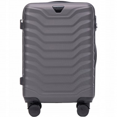 Wings Walizka twarda kabinowa ABS PEA01-S-D.GREY 38 l