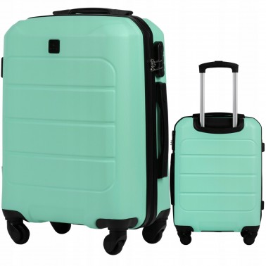 Wings Walizka twarda kabinowa ABS GAN01-S-L.GREEN 38 l