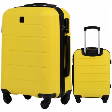 Wings Walizka twarda kabinowa ABS GAN01-S-YELLOW 38 l