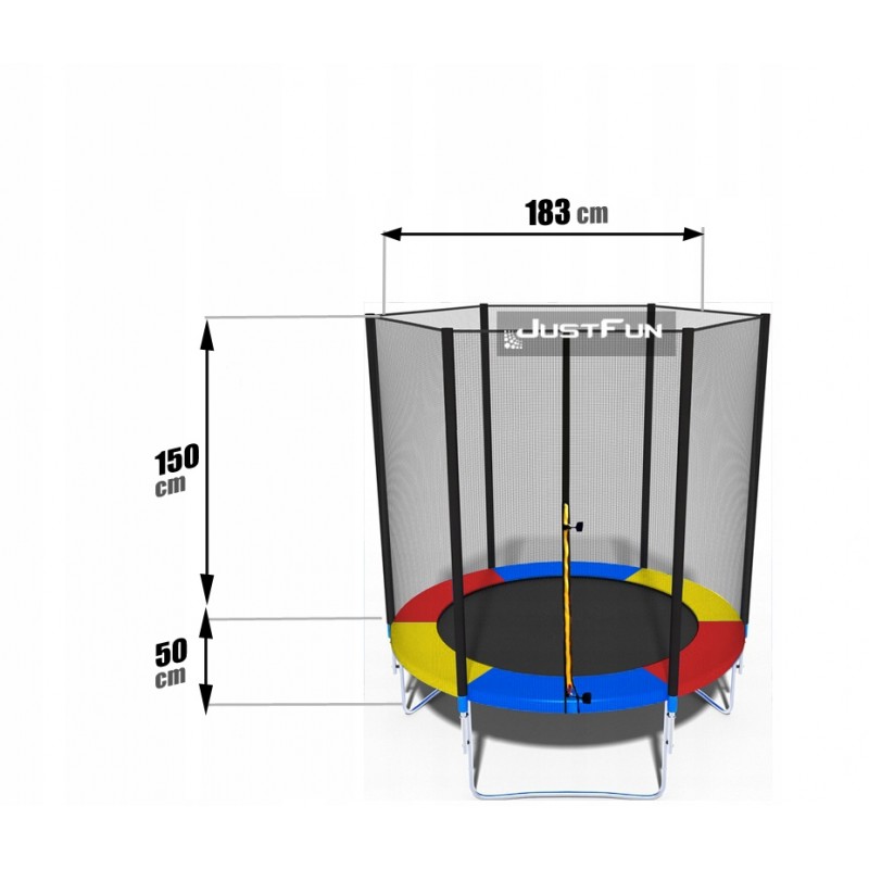 Siatka zewnętrzna do trampoliny JUST FUN 6FT-183cm